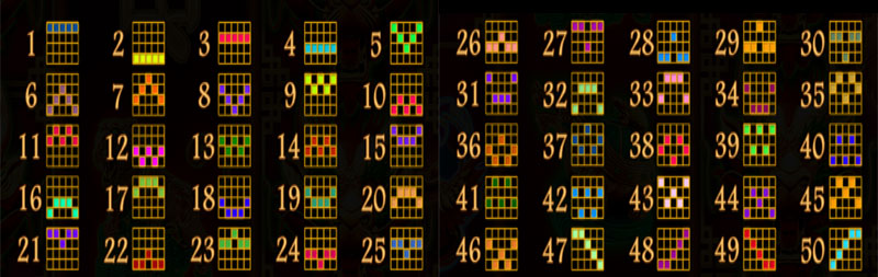 럭키 드래곤 슬롯 페이라인 예시